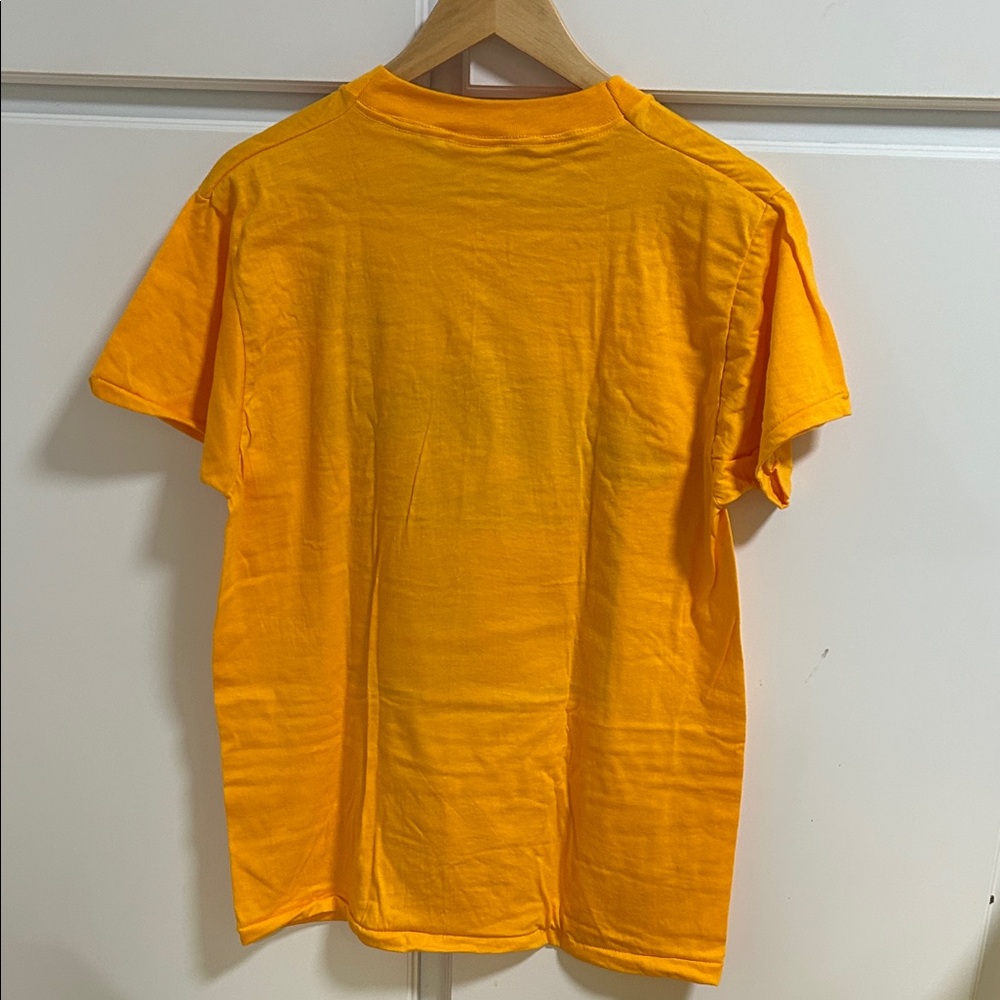 Women's Yellow Graphic Swim Coverup Tee Vintage HTF  preppy - Picture 4 of 4